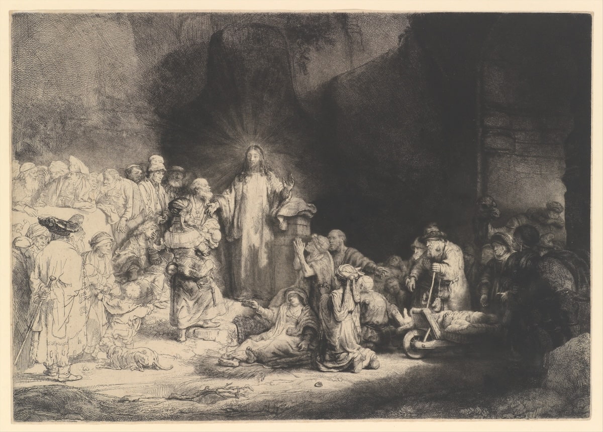 Hundred Guilder Print, 1649 by Rembrandt