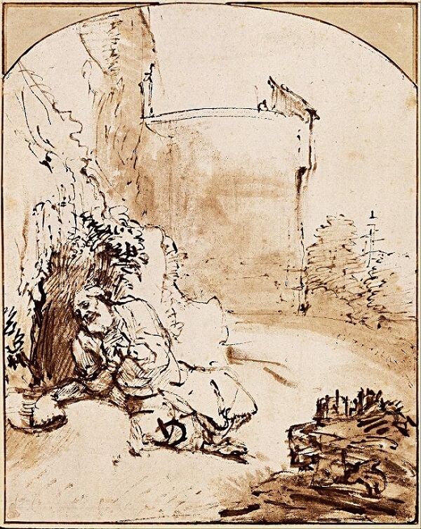 The Prophet Jonah before the Walls of Nineveh, 1655 by Rembrandt