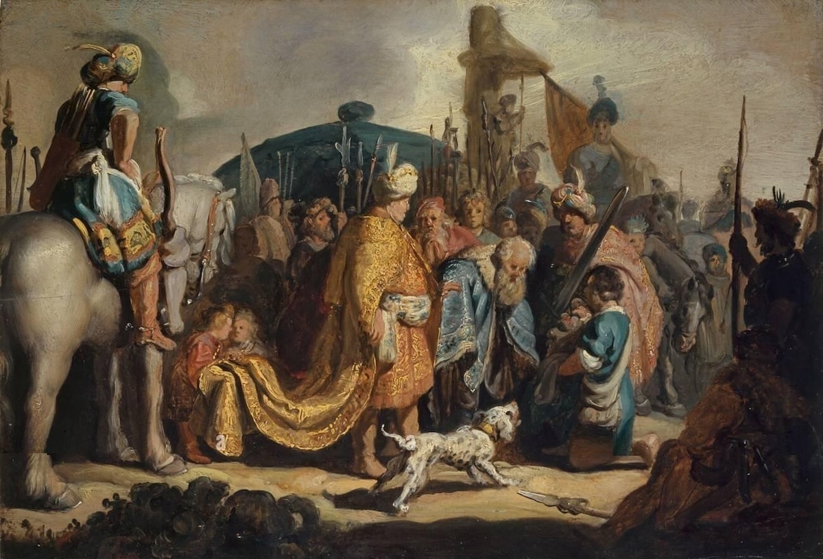 David with the Head of Goliath before Saul, 1627 by Rembrandt