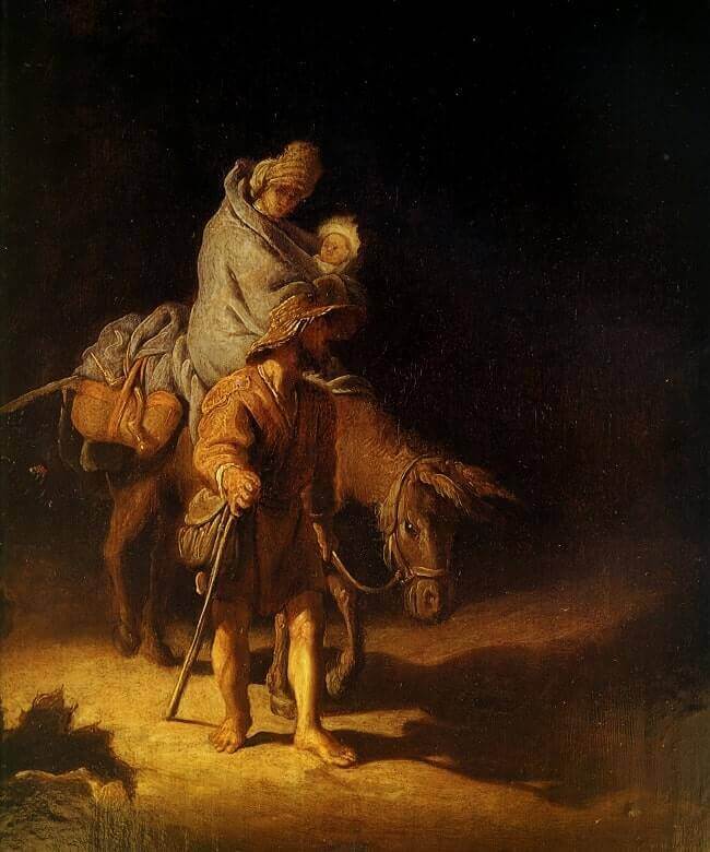 Flight into Egypt, 1627 by Rembrandt
