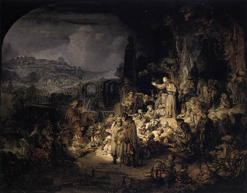 St John the Baptist Preaching, 1643 by Rembrandt
