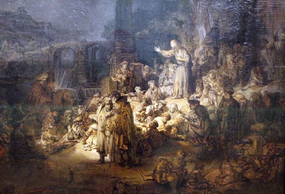 St John the Baptist Preaching, 1643 by Rembrandt