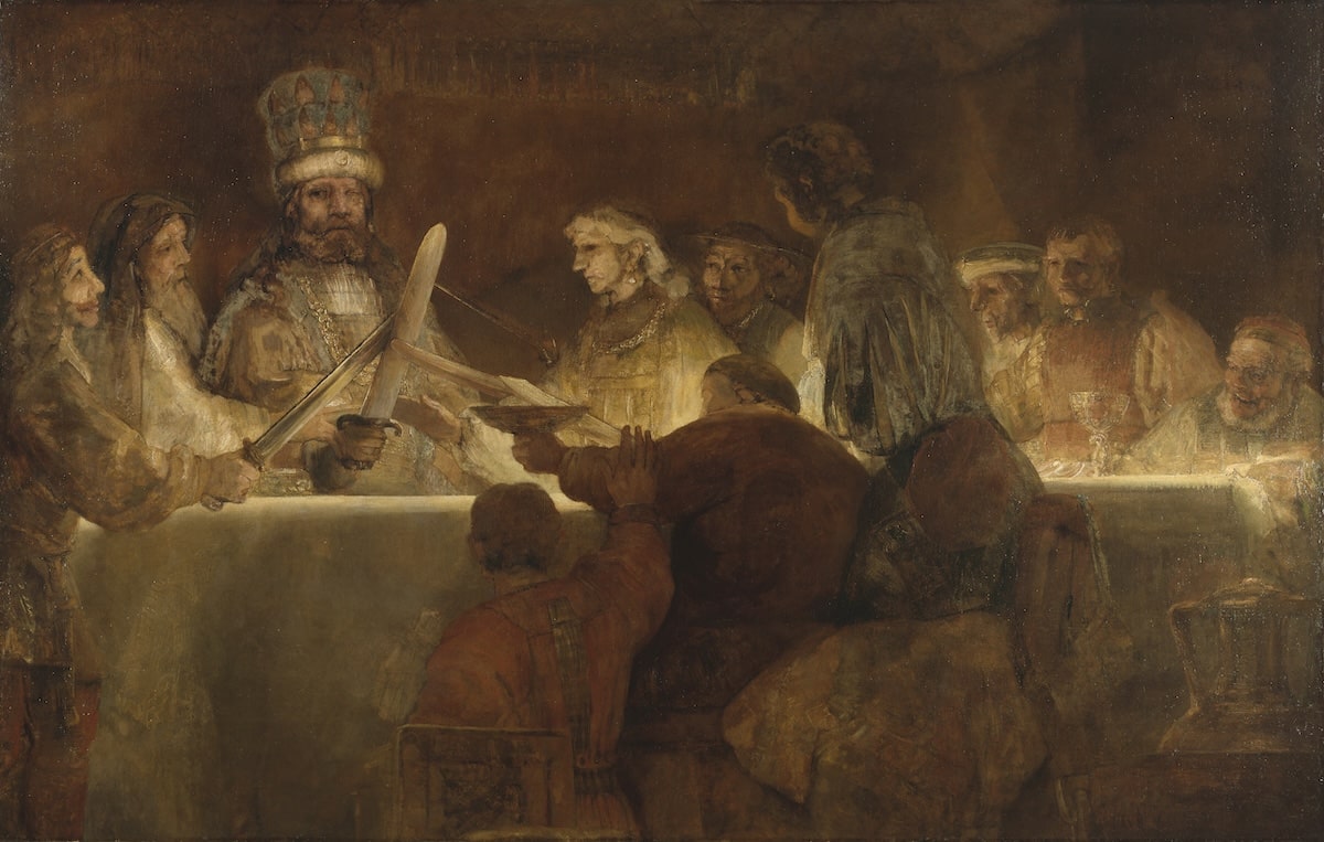 The Conspiracy of Claudius Civilis, 1661 by Rembrandt