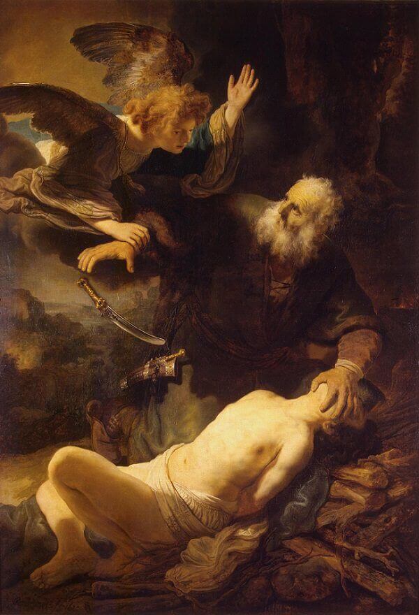 The Sacrifice of Isaac , 1635 by Rembrandt