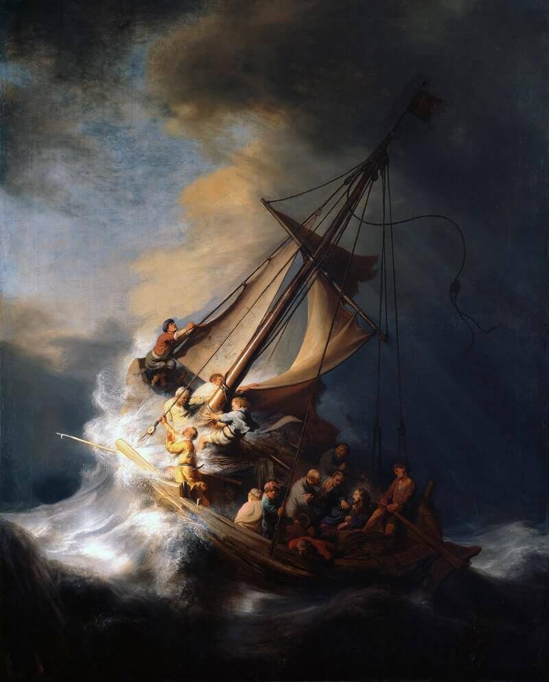 The Storm on the Sea of Galilee by Rembrandt.