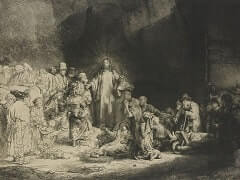 Hundred Guilder Print, 1649 by Rembrandt