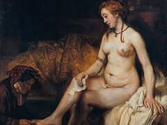 Bathsheba at her Bath by Rembrandt