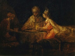 Feast of Esther by Rembrandt