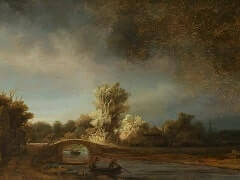 Landscape with a Stone Bridge by Rembrandt