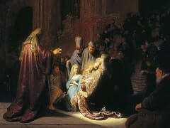 Presentation of Jesus in the Temple by Rembrandt