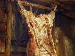 Slaughtered Ox by Rembrandt
