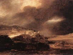 Stormy Landscape by Rembrandt
