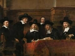 Syndics of the Drapers Guild by Rembrandt