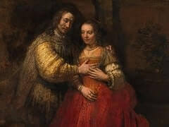 The Jewish Bride by Rembrandt