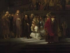 The Woman Taken in Adultery by Rembrandt